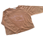 Native Tulsa Oklahoma French Terry Long Sleeve Tee Camel Color