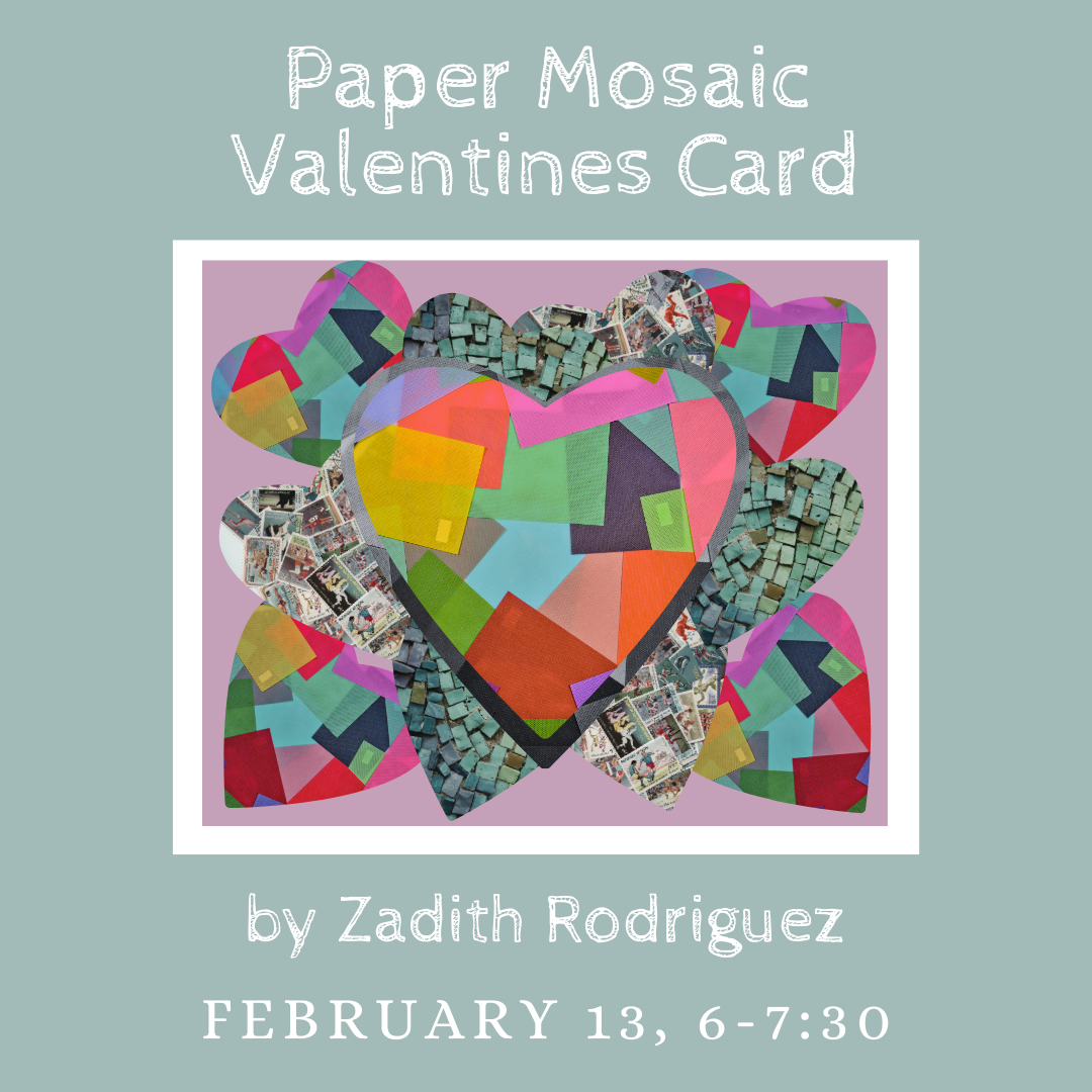 Paper Mosaic Valentine Card Workshop