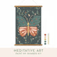 Night Butterfly Meditative Art Paint by Number Kit