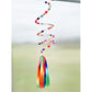 Rainbow Delight: Beaded Slinky Window Decor with Colorful Tassel