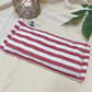 Flaxseed and Rice Eye Pillow - Red and White Stripes