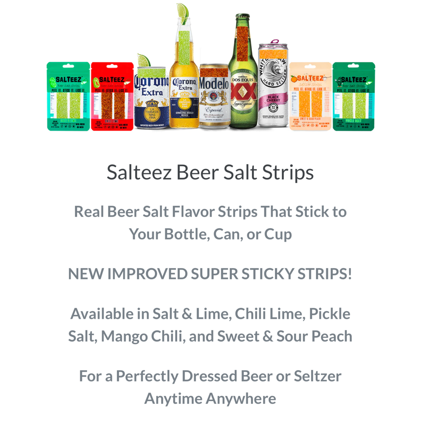 Salteez Beer Salt Strips, 10 strips