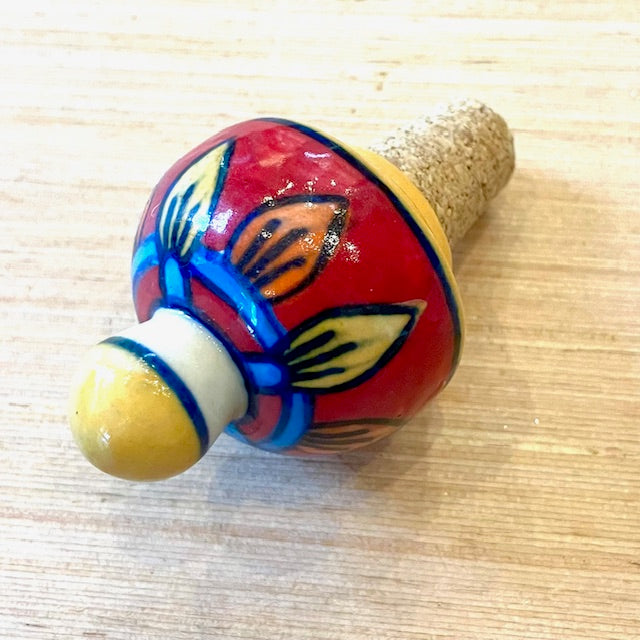 Hand-Painted Ceramic Wine Stopper