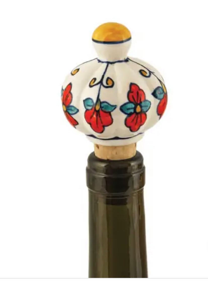 Hand-Painted Ceramic Wine Stopper