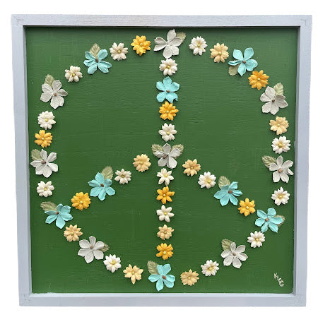 3D Flower Child Peace Art