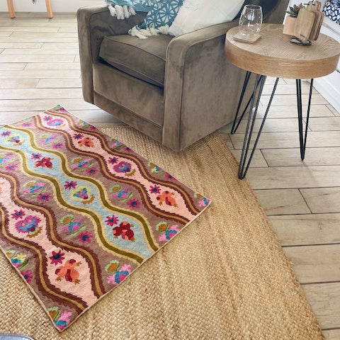 Embroidered Tapestry Rug